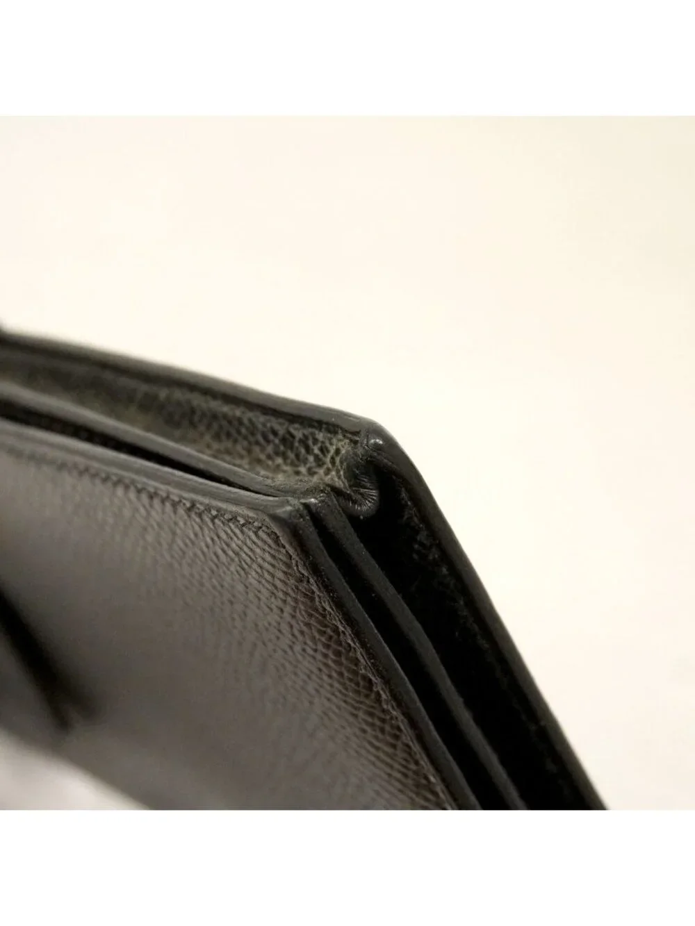 Hermes Wallet Bearn Souffle Veau Epsom Black Gold